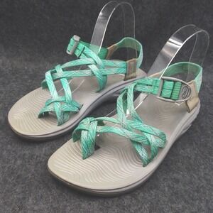 Chaco Z/Volv X2‎ Active Hiking Strappy Sandals Sport Walking Teal Purple W 8